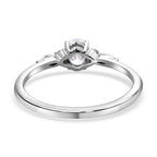 ILIANA - 18K W Gold IGI Certified Diamond (SI-G-H) Ring 0.50 Ct