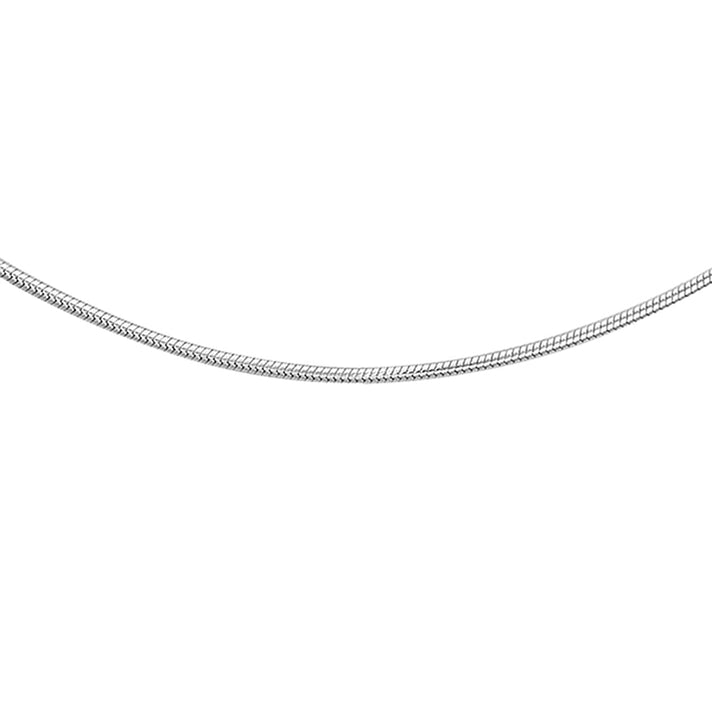 ILIANA 18K White Gold 0.7mm Snake Chain 16 Inch 2.6g 7574866 1