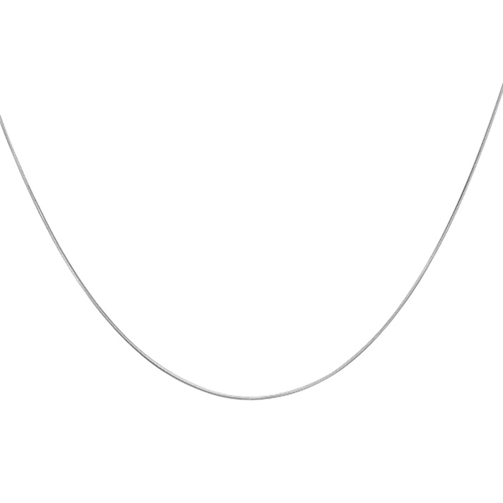 ILIANA 18K White Gold 0.7mm Snake Chain 16 Inch 2.6g 7574866 2