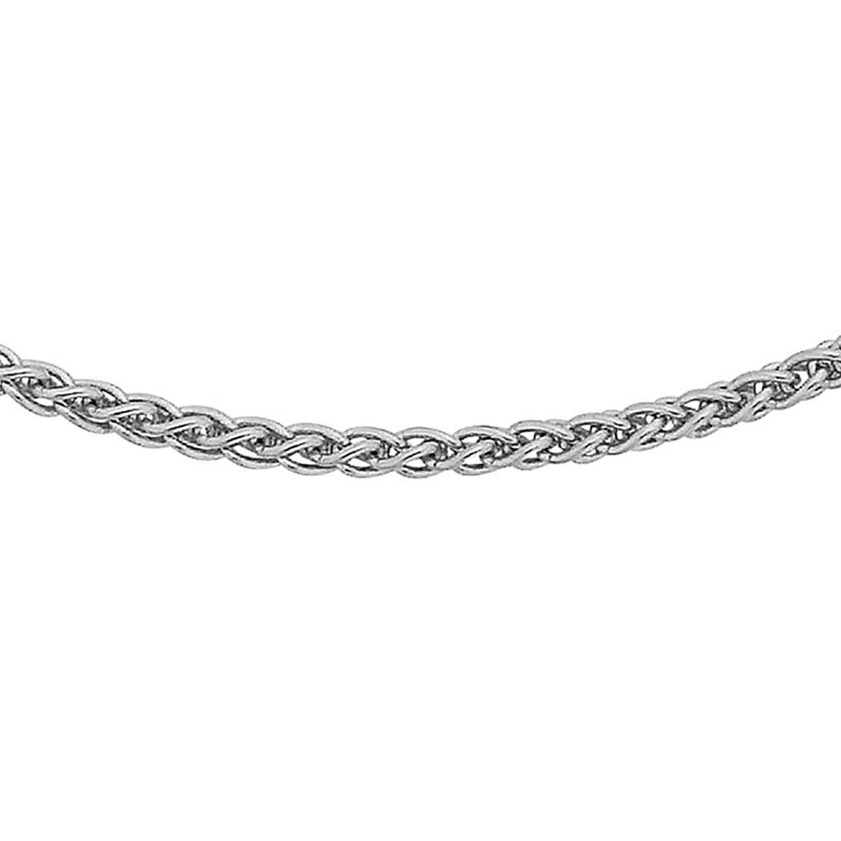 ILIANA 18K White Gold 1.1mm Spiga Chain 20 Inch 7575358 0