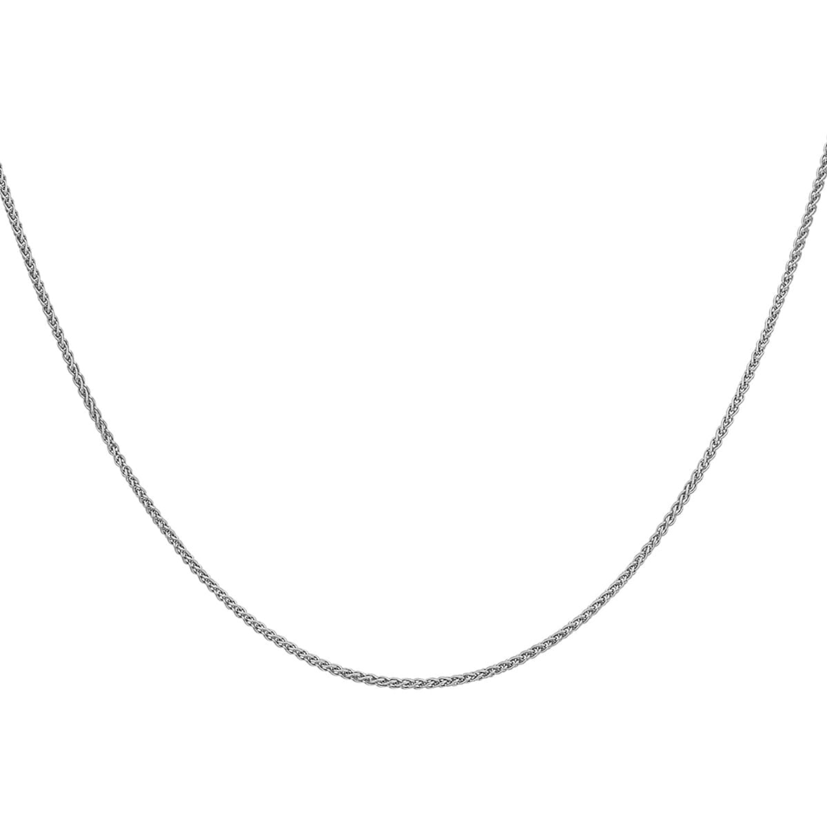 ILIANA 18K White Gold 1.1mm Spiga Chain 20 Inch 7575358 1