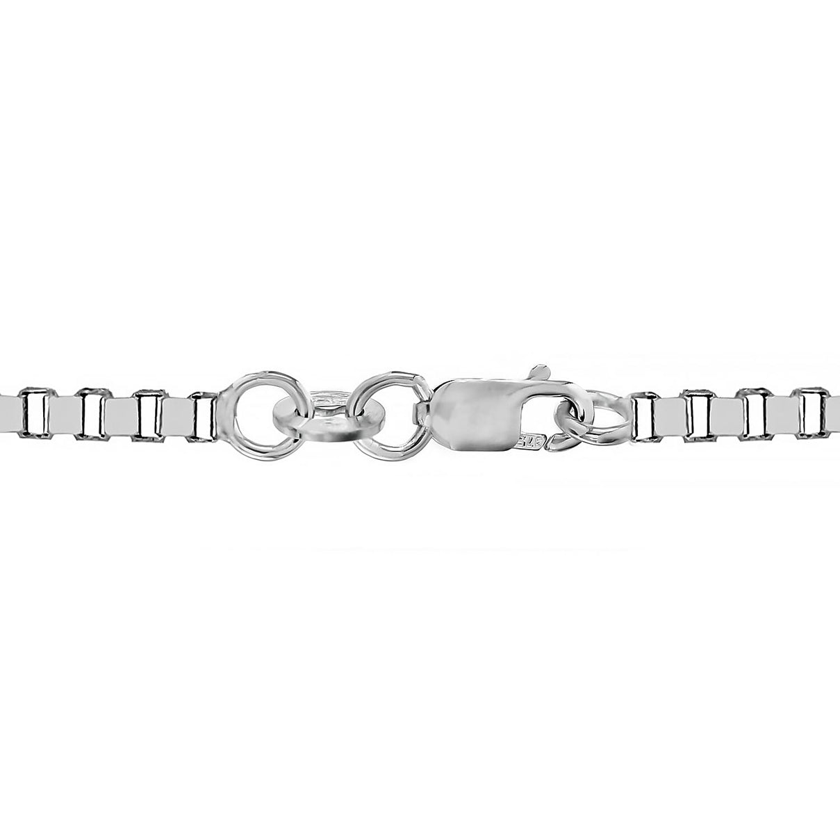 ILIANA 18K White Gold 1.2mm Box Chain 16 Inch 4g 7572075 4