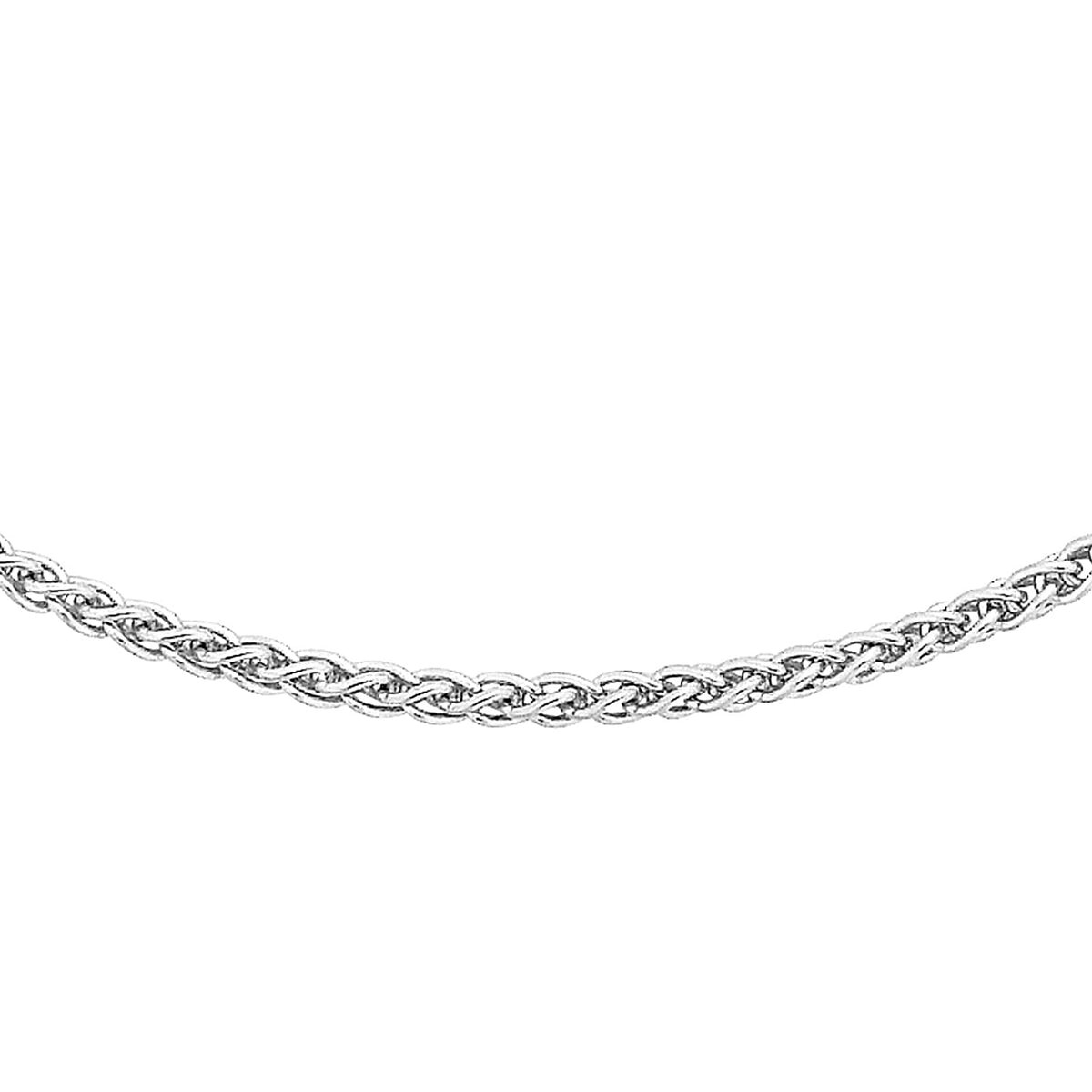 ILIANA 18K White Gold 1mm Spiga Chain 16 Inch 7574967 0