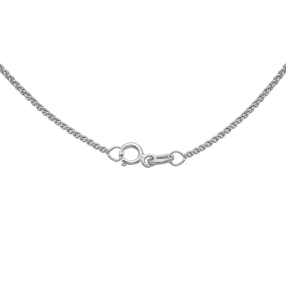 ILIANA 18K White Gold 1mm Spiga Chain 16 Inch 7574967 2