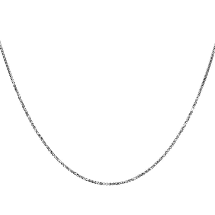 ILIANA 18K White Gold 1mm Spiga Chain 18 Inch 7574971 2