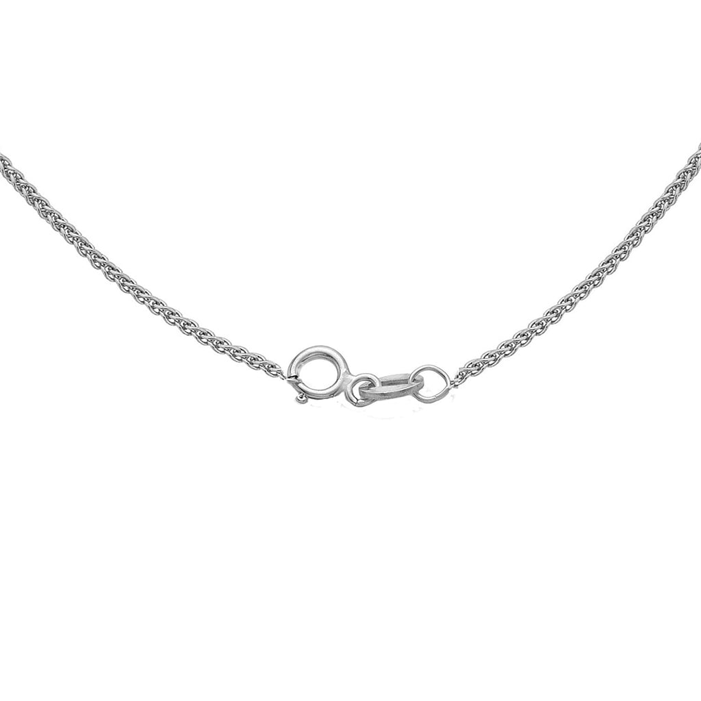 18K W Gold  Chain (Size - 18),  Gold Wt. 2.4 Gms