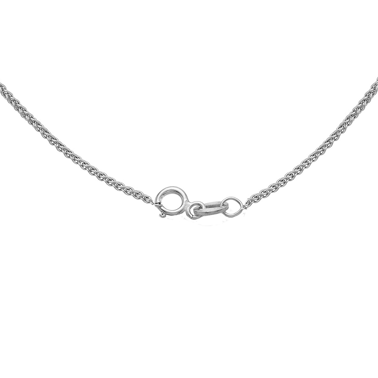 ILIANA 18K White Gold 1mm Spiga Chain 18 Inch 7574971 2
