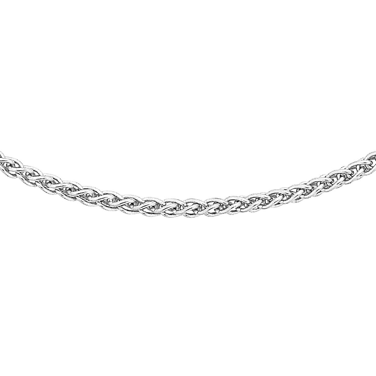 ILIANA 18K White Gold 1mm Spiga Chain 20 Inch 7574990 0