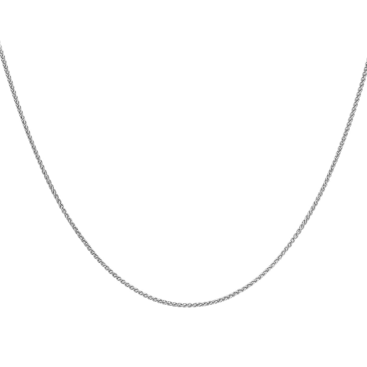 ILIANA 18K White Gold 1mm Spiga Chain 20 Inch 7574990 1