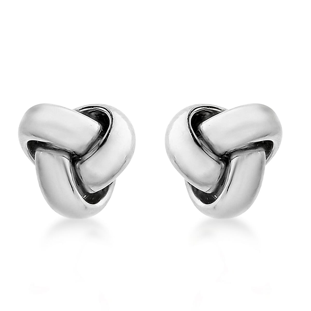 ILIANA 18K White Gold 8mm Knot Stud Earrings 7190228 0