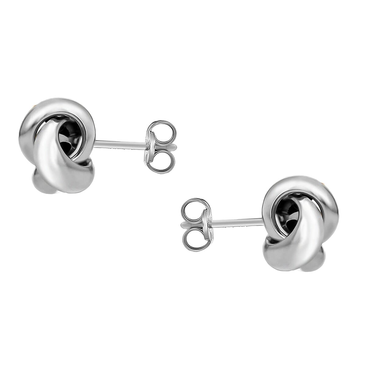 ILIANA 18K White Gold 8mm Knot Stud Earrings 7190228 2