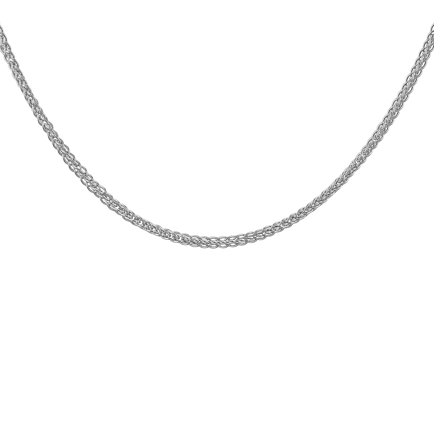 ILIANA 18K White Gold Adjustable Mini Spiga Chain 16 Inch to 18 Inch 7575367 5