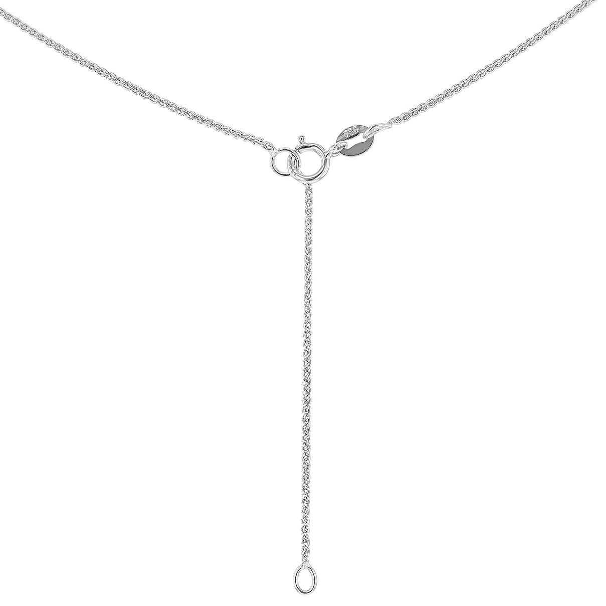 ILIANA 18K White Gold Adjustable Mini Spiga Chain 16 Inch to 18 Inch 7575367 6