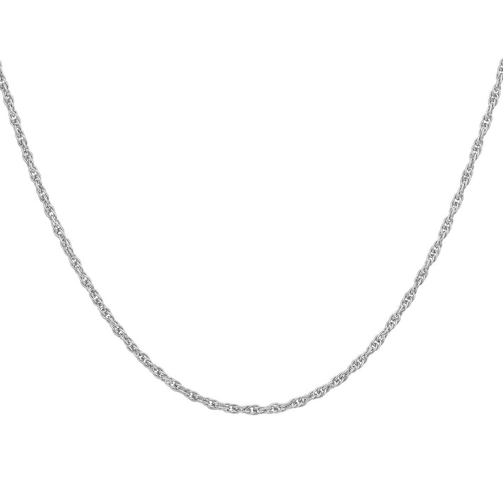 ILIANA 18K White Gold Adjustable Prince of Wales Chain 18 Inch to 20  Inch 7574256 2