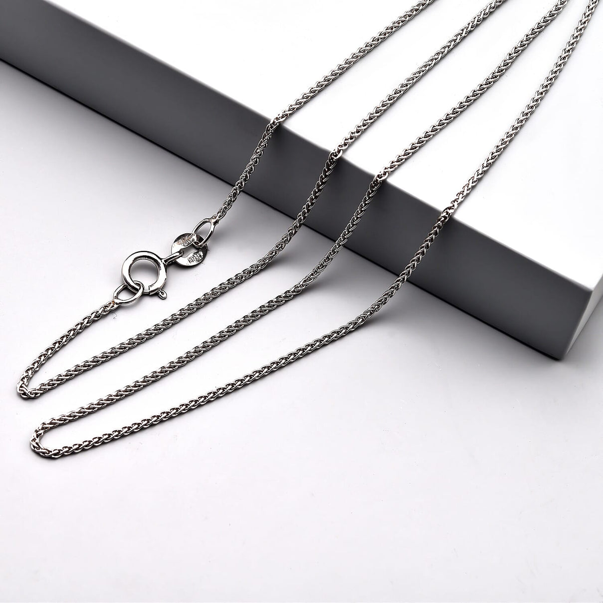 ILIANA 18K White Gold Chain in Spiga Pattern from JCK Vegas Collection, Gold Wt. 2.700 Grams 2862368 1