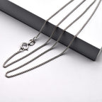 JCK Vegas Collection - 18K White Gold Spiga Chain (Size 20) with Spring Ring Clasp