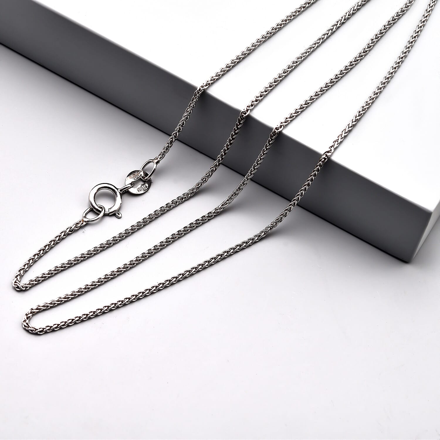 ILIANA 18K White Gold Chain in Spiga Pattern from JCK Vegas Collection, Gold Wt. 2.700 Grams 2862368 1