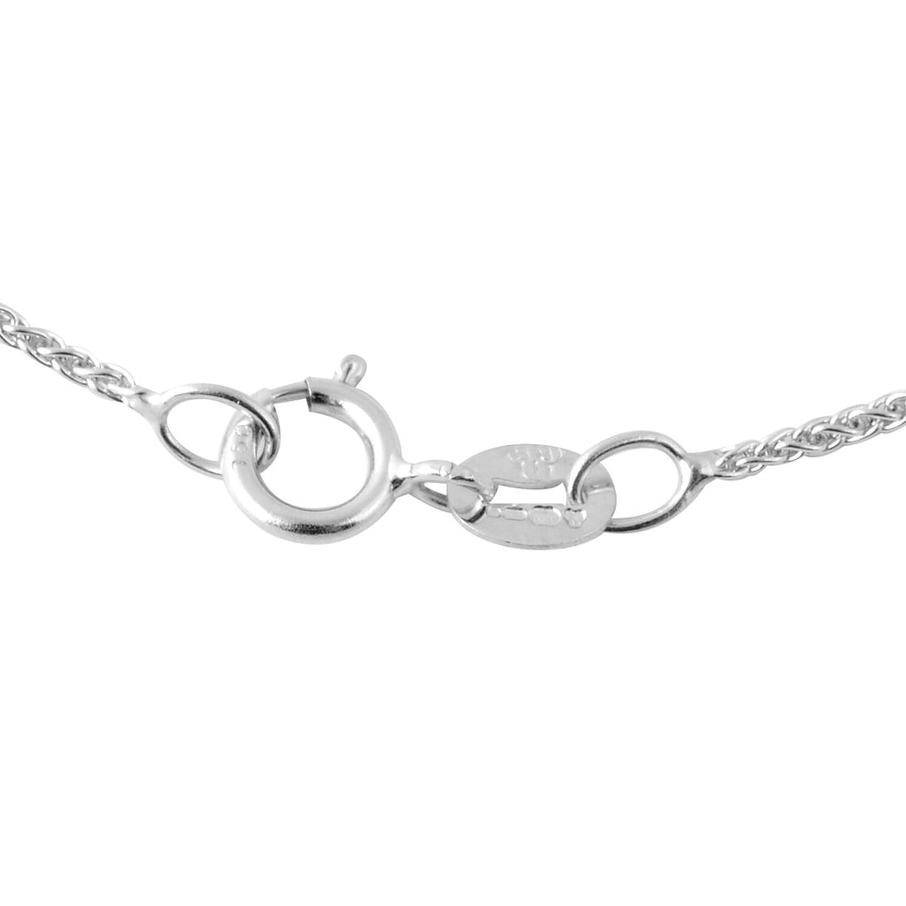 JCK Vegas Collection - 18K White Gold Spiga Chain (Size 20) with Spring Ring Clasp