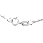 JCK Vegas Collection - 18K White Gold Spiga Chain (Size 20) with Spring Ring Clasp