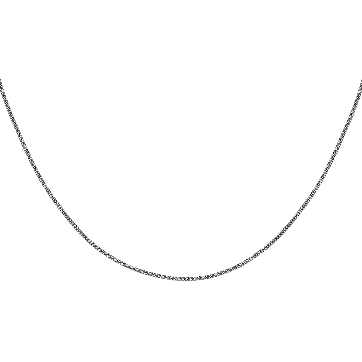 ILIANA 18K White Gold Diamond Cut Adjustable Lobster Clasp Curb Chain 16 Inch to 18 Inch 7573895 3