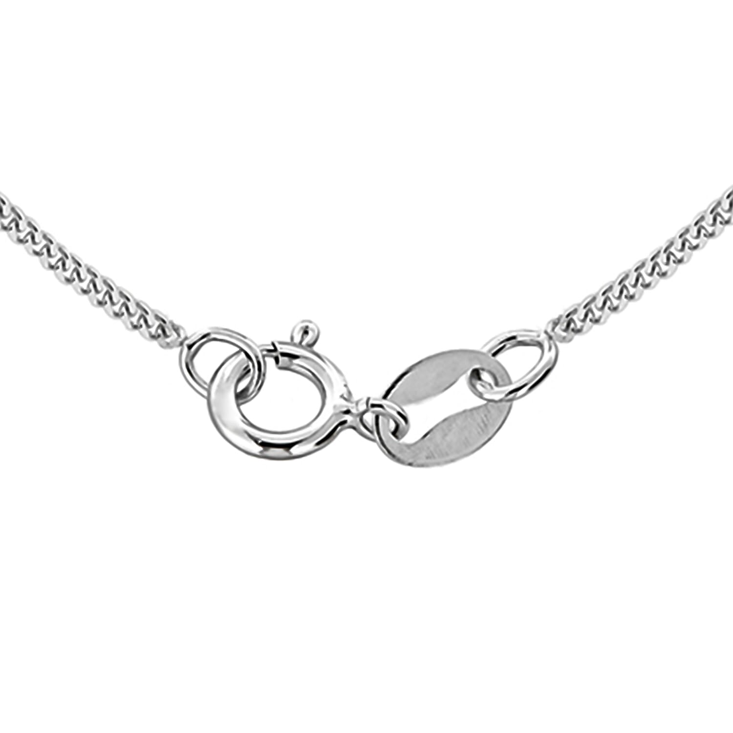 ILIANA 18K White Gold Diamond Cut Curb Chain 18 Inch 7573404 3