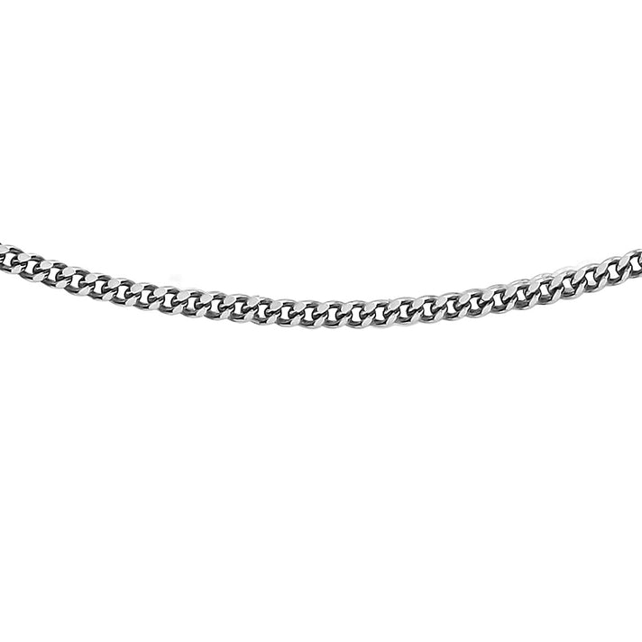 ILIANA 18K White Gold Diamond Cut Lobster Clasp Curb Chain 16 Inch 7573439 1