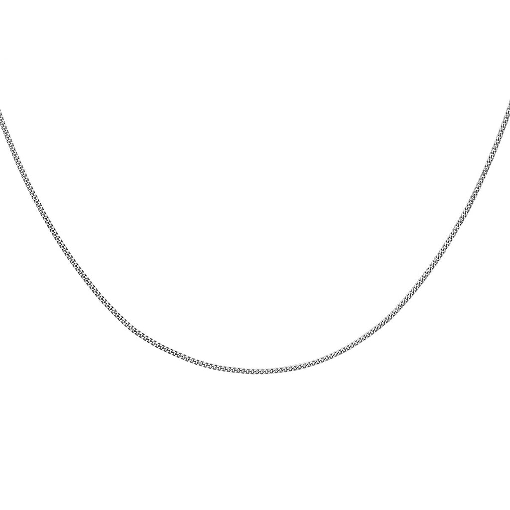 18K W Gold  Chain (Size - 16),  Gold Wt. 1.7 Gms