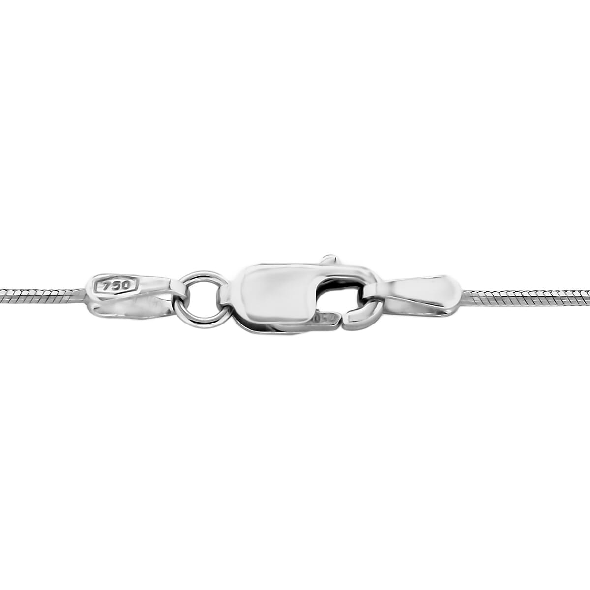 ILIANA 18K White Gold Octagonal Snake Chain 18 Inch 7577625 2