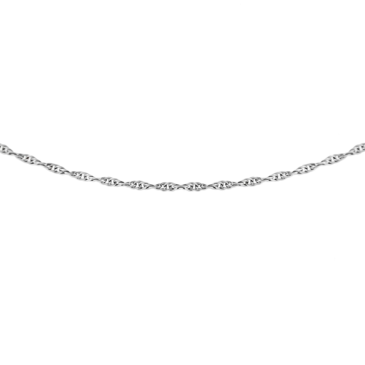 ILIANA 18K White Gold Prince of Wales Chain 18 Inch 7577600 0