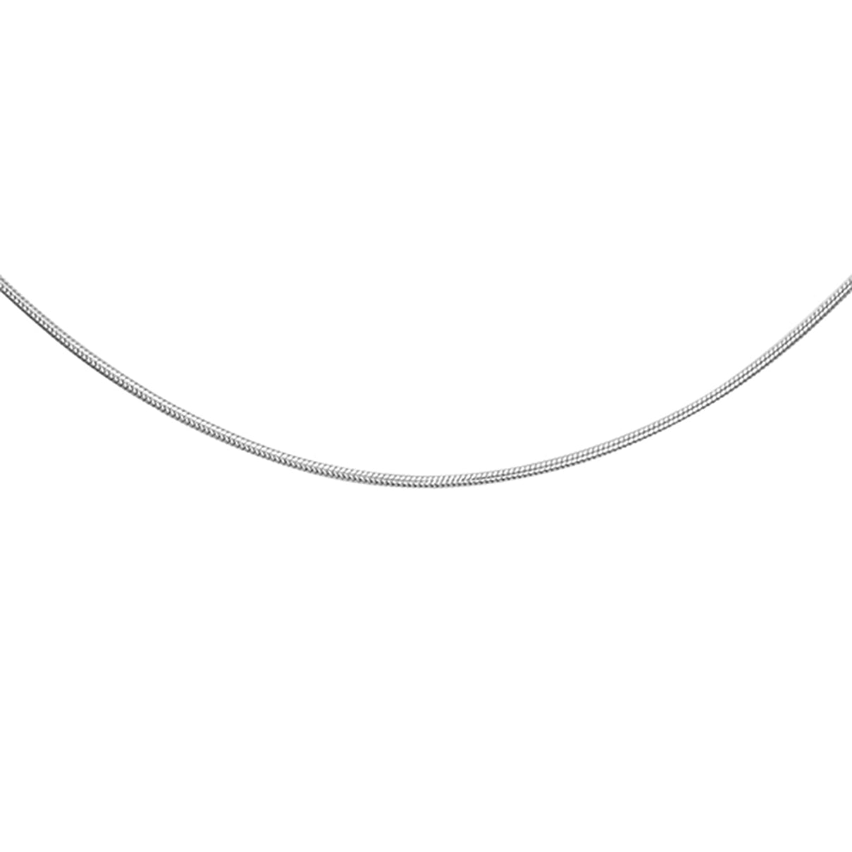 ILIANA 18K White Gold Round Snake Chain 16 Inch 7574820 0