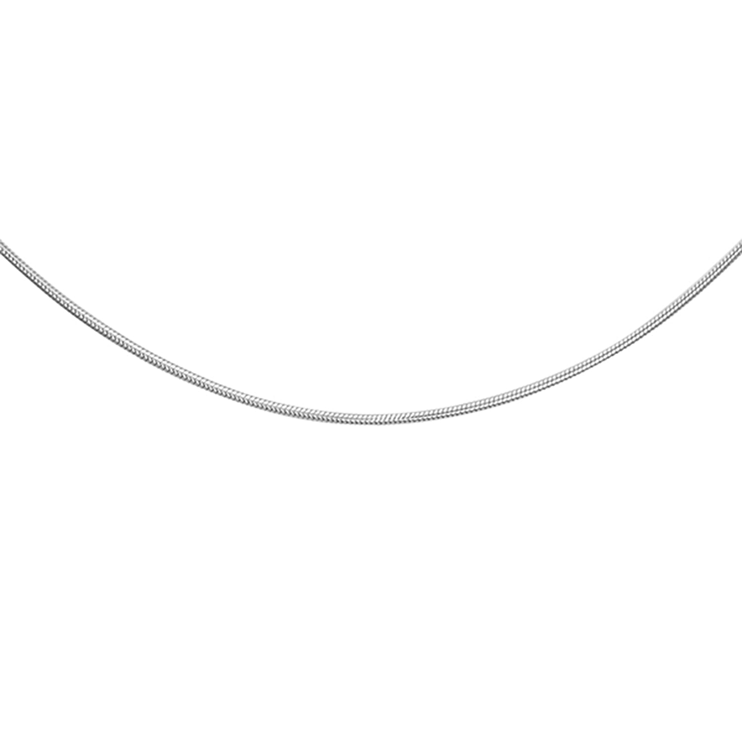 ILIANA 18K White Gold Round Snake Chain 16 Inch 7574820 0