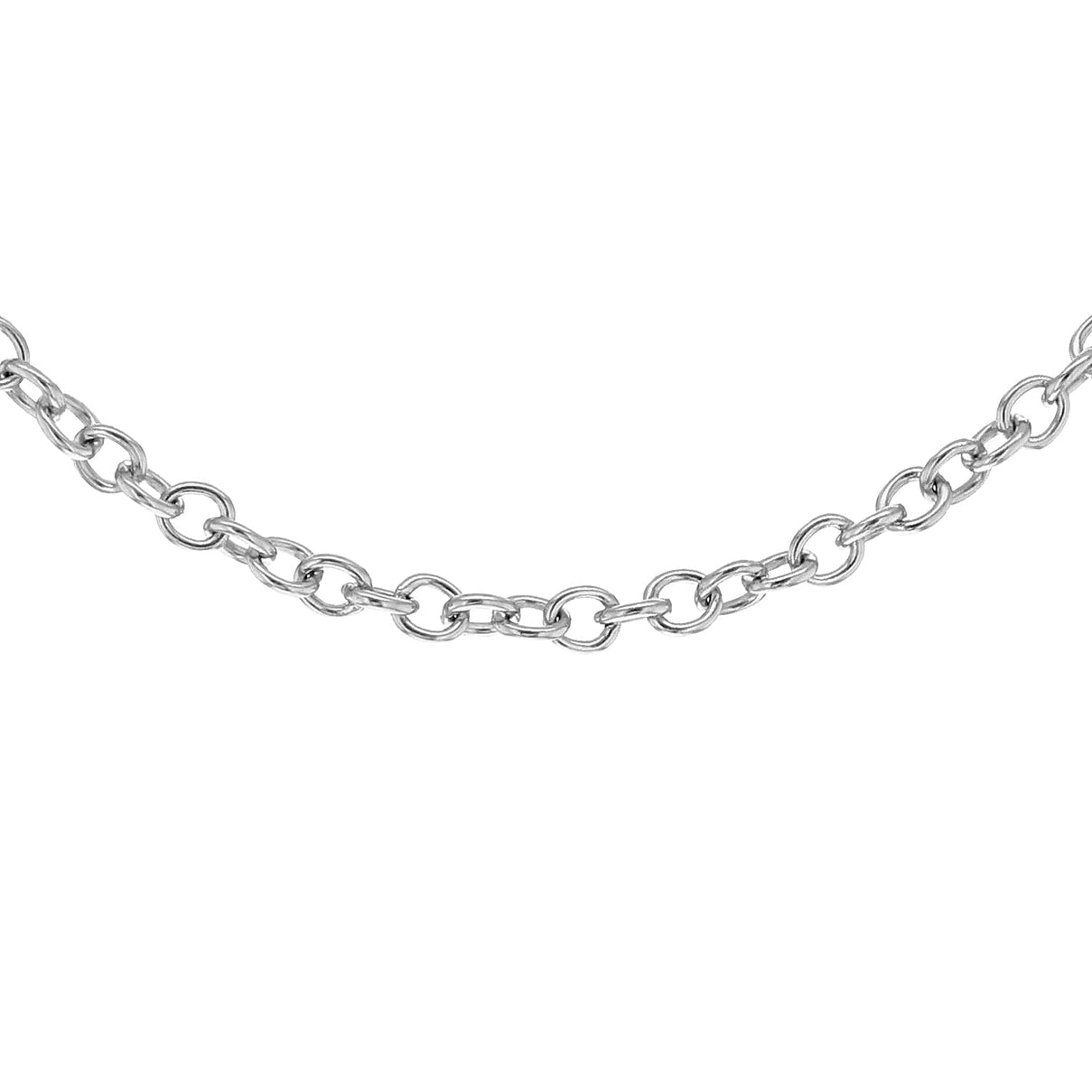 ILIANA 18K White Gold Trace Chain 18 Inch 7575401 0
