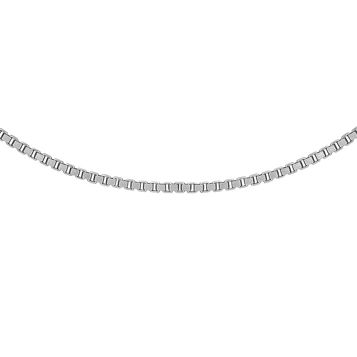 ILIANA 18K White Gold Venetian Box Chain Adjustable 18 Inch to 20 Inch 7572000 1