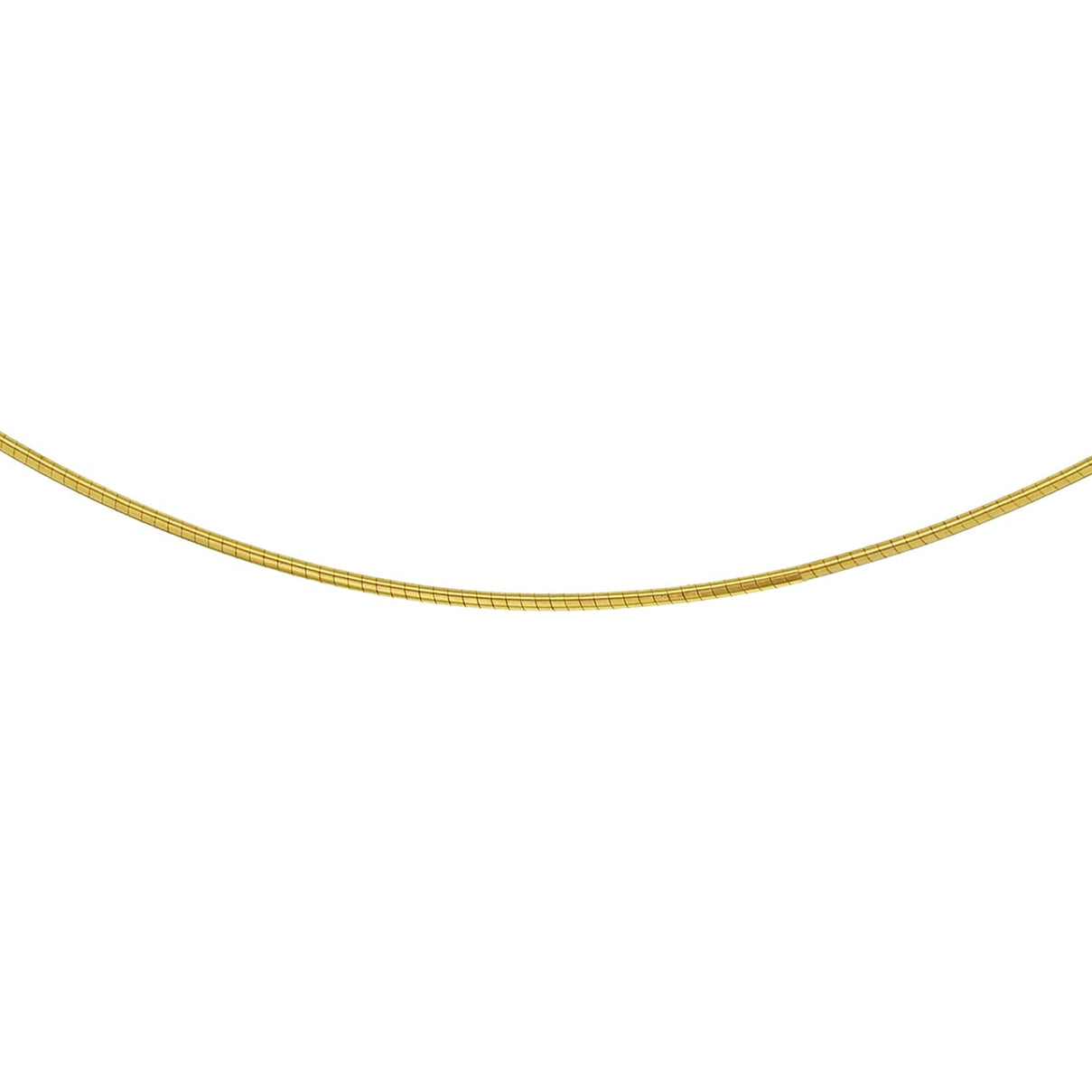 ILIANA 18K Yellow Gold 0.8mm Round Omega Chain 17 Inch 7577551 1