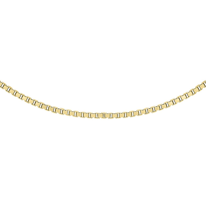 ILIANA 18K Yellow Gold 0.8mm Venetian Box Chain 16 Inch 7571713 1