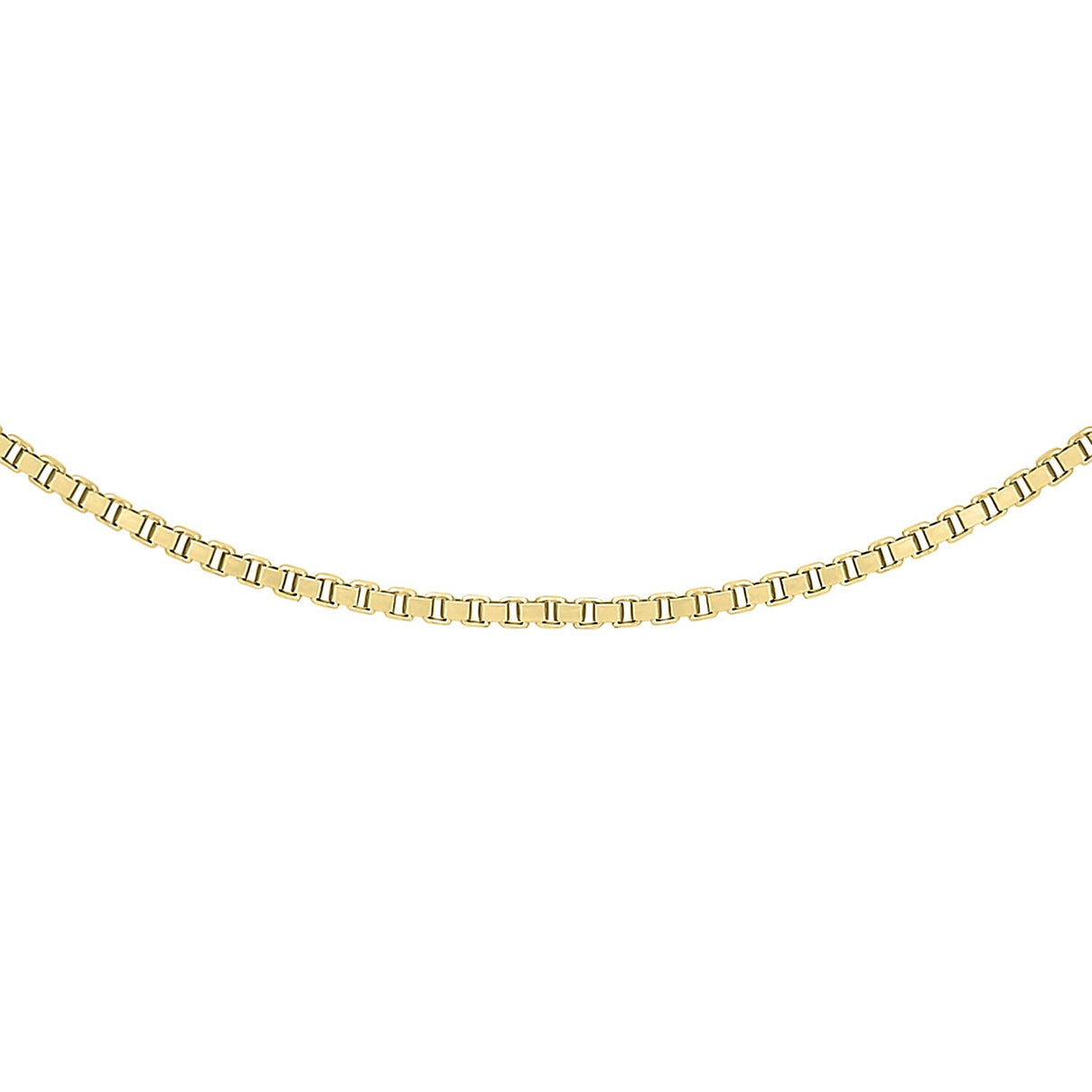 ILIANA 18K Yellow Gold 0.8mm Venetian Box Chain 18 Inch 7571724 0
