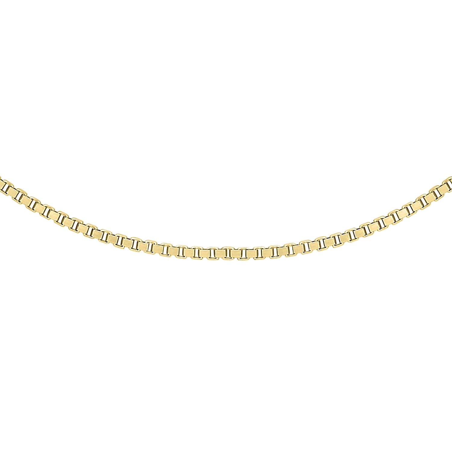 ILIANA 18K Yellow Gold 0.8mm Venetian Box Chain 20 Inch 7571739 0