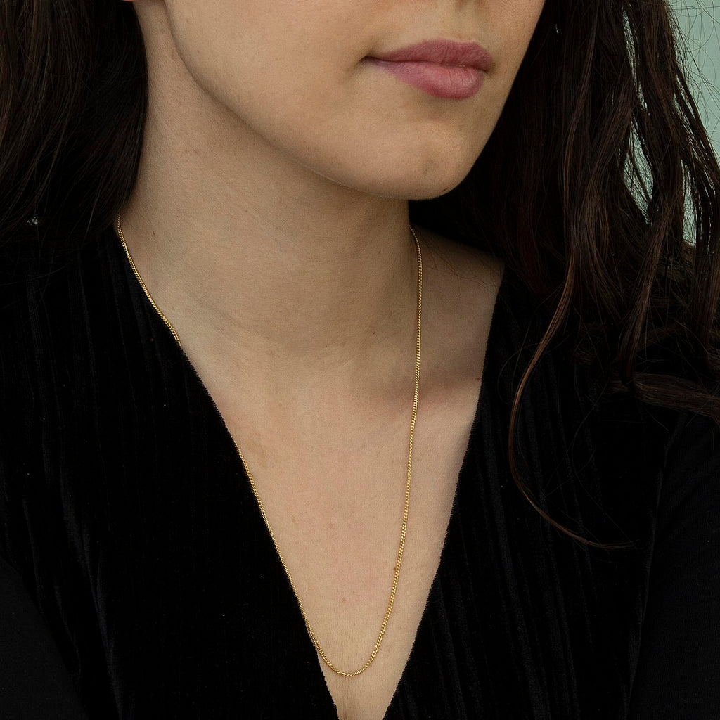18K Yellow Gold  Chain (Size - 20),  Gold Wt. 3.8 Gms