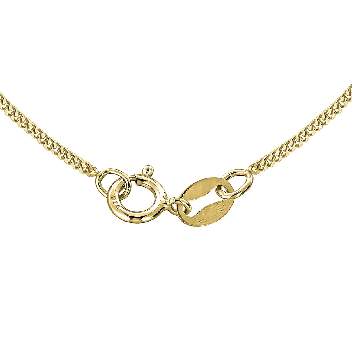 ILIANA 18K Yellow Gold 1.4mm Diamond Cut Curb Chain 20 Inch 7573337 3