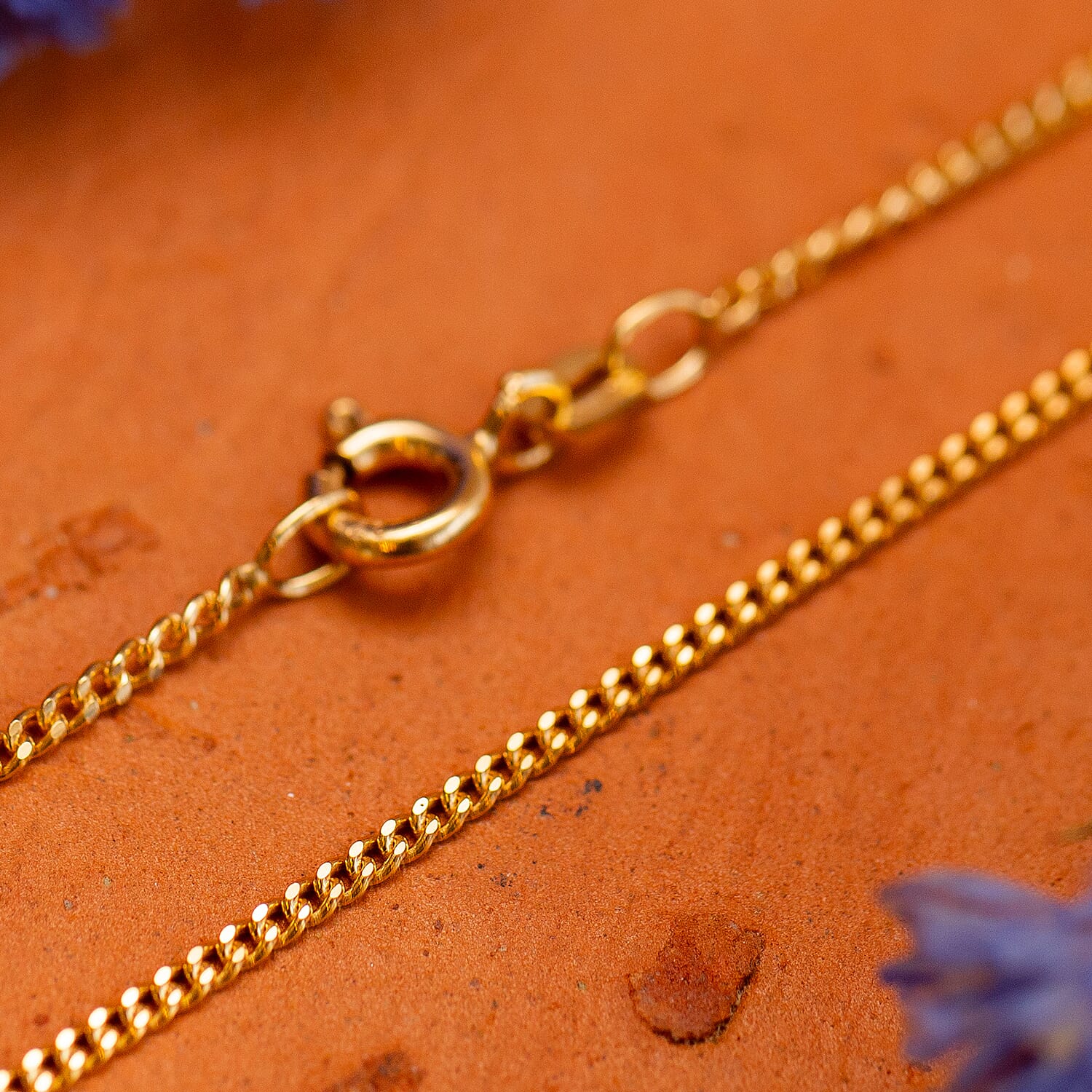 ILIANA 18K Yellow Gold 1.4mm Diamond Cut Curb Chain 20 Inch 7573337 4