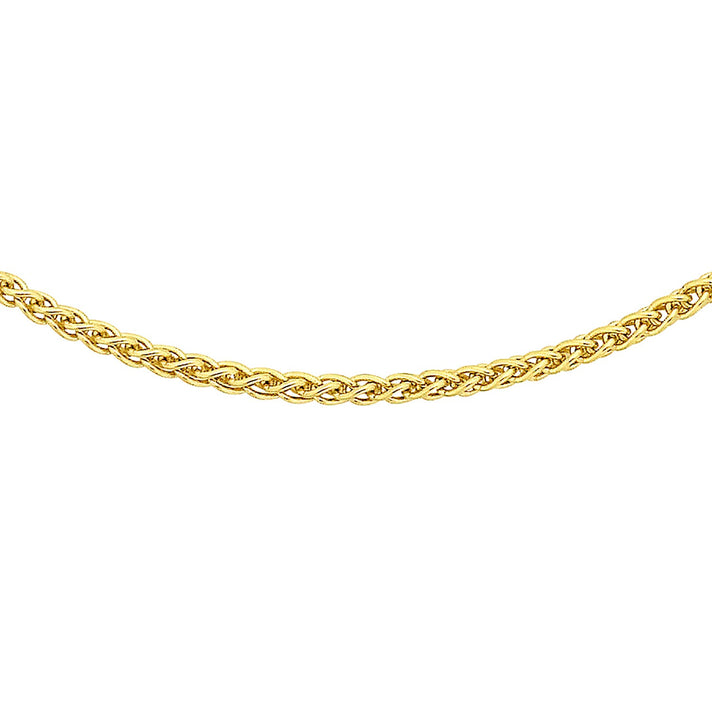 ILIANA 18K Yellow Gold 1mm Spiga Chain 16 Inch 7574915 1