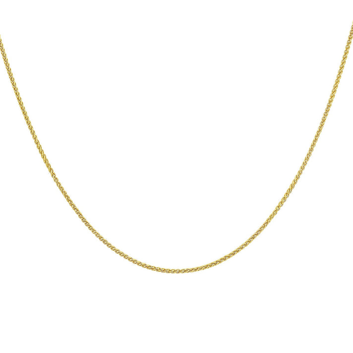 ILIANA 18K Yellow Gold 1mm Spiga Chain 16 Inch 7574915 2