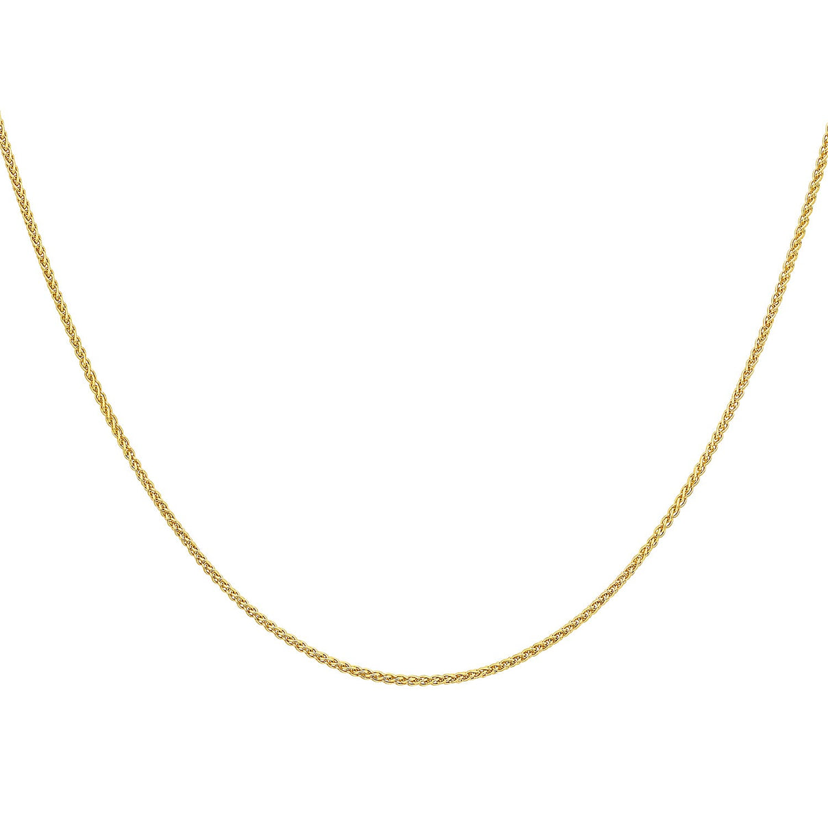 ILIANA 18K Yellow Gold 1mm Spiga Chain 18 Inch 7574930 1