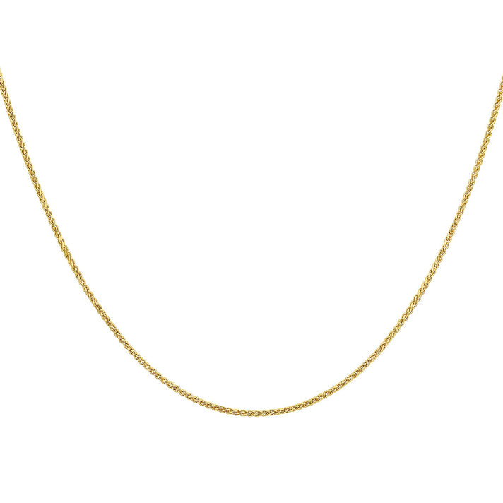 ILIANA 18K Yellow Gold 1mm Spiga Chain 18 Inch 7574930 2