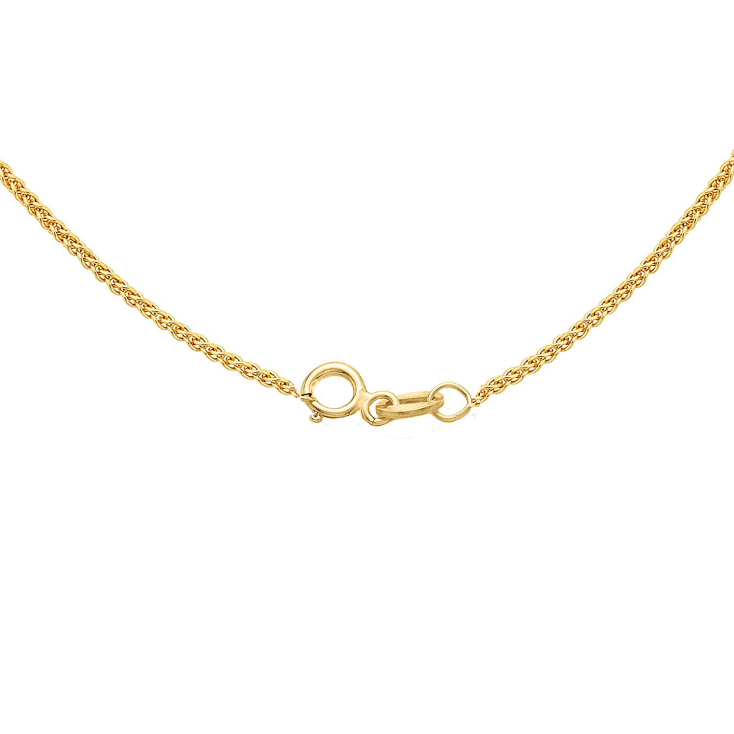 ILIANA 18K Yellow Gold 1mm Spiga Chain 18 Inch 7574930 2