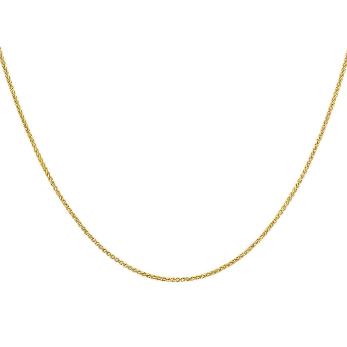 ILIANA 18K Yellow Gold 1mm Spiga Chain 20 Inch 2.7g 7574946 2