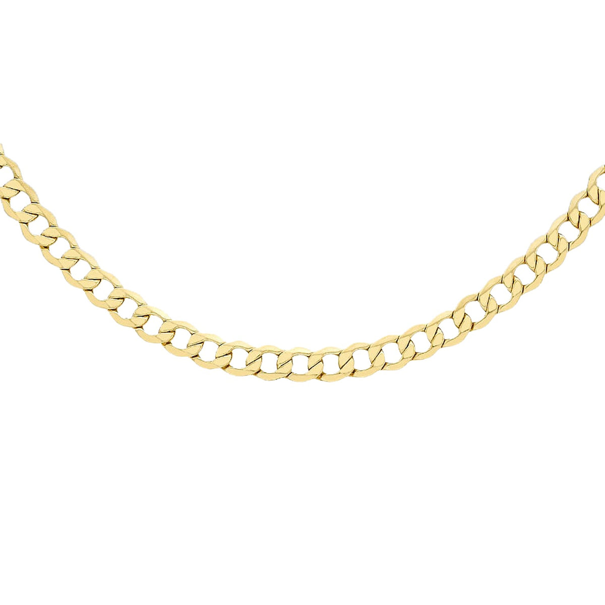 ILIANA 18K Yellow Gold 6 Sided Curb Chain (Size - 18), Gold Wt. 10.00 Gms 7687556 3