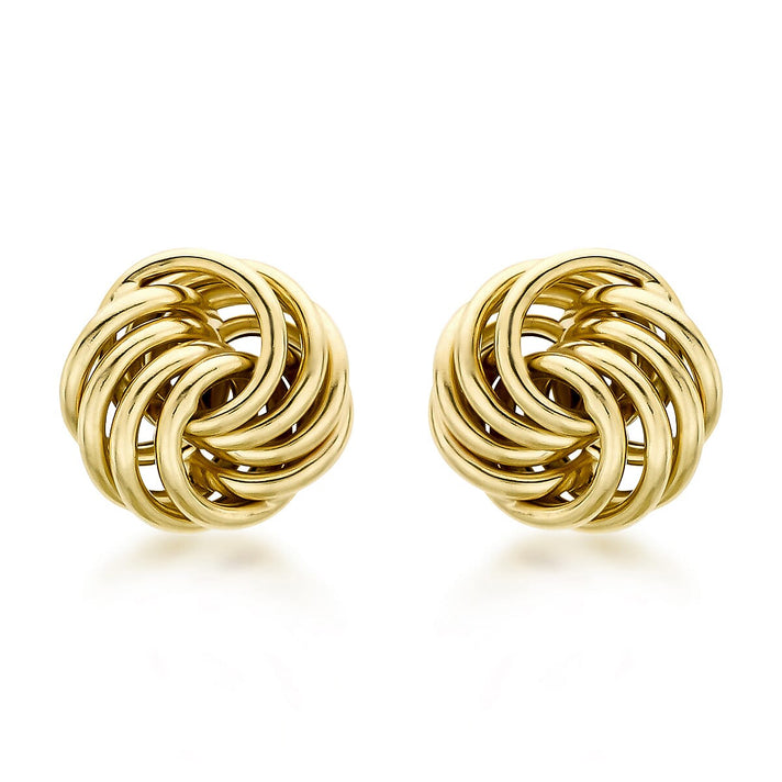 ILIANA 18K Yellow Gold 8mm Rose Stud Earrings 7190225 1