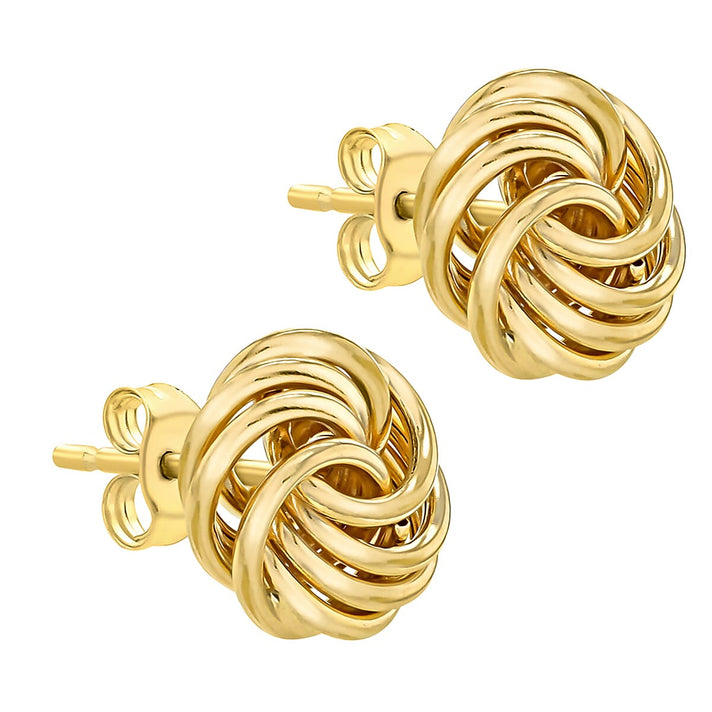 ILIANA 18K Yellow Gold 8mm Rose Stud Earrings 7190225 2