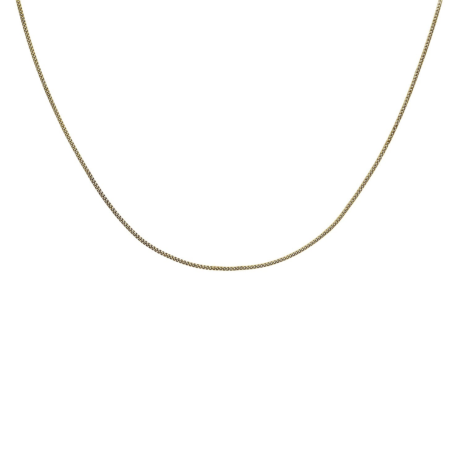 ILIANA 18K Yellow Gold Diamond Cut Adjustable Curb Chain 16 Inch - 18 Inch 7573024 3